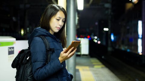 subway passenger phone